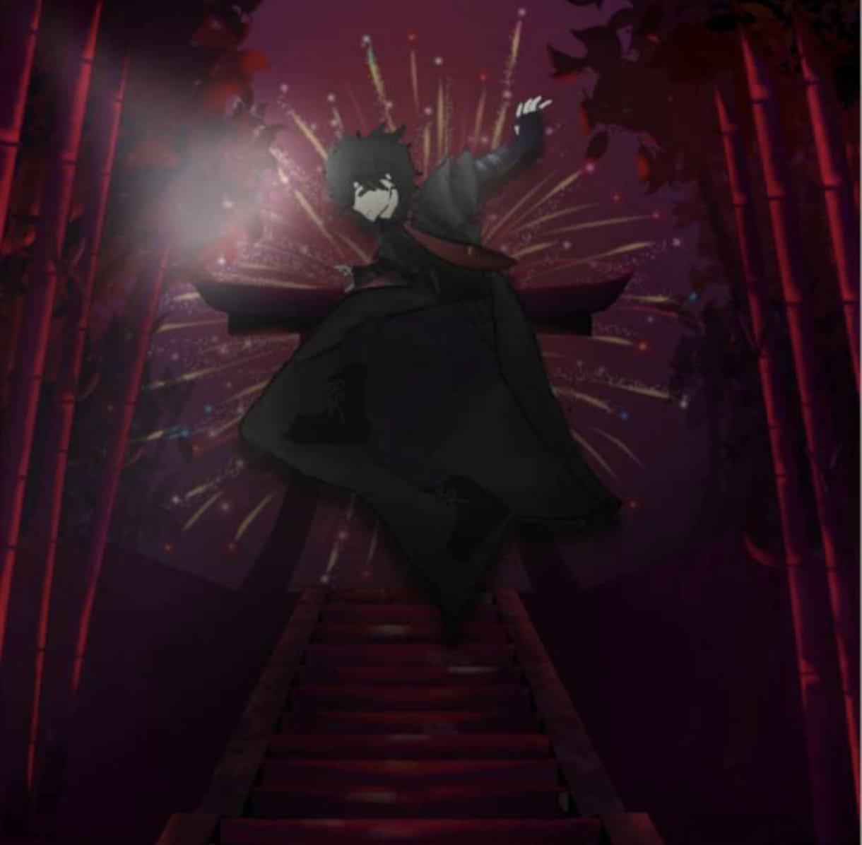 رسمة رقمية ليلية درامية بالتابليت